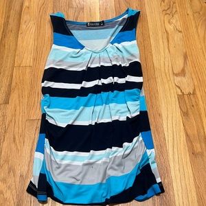 Blue striped tank top